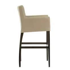 Sessio BarMatiz Tabouret de bar avec dossier matelassé et accoudoirs* Tabouret De Bar (assise +/- 80 Cm)
