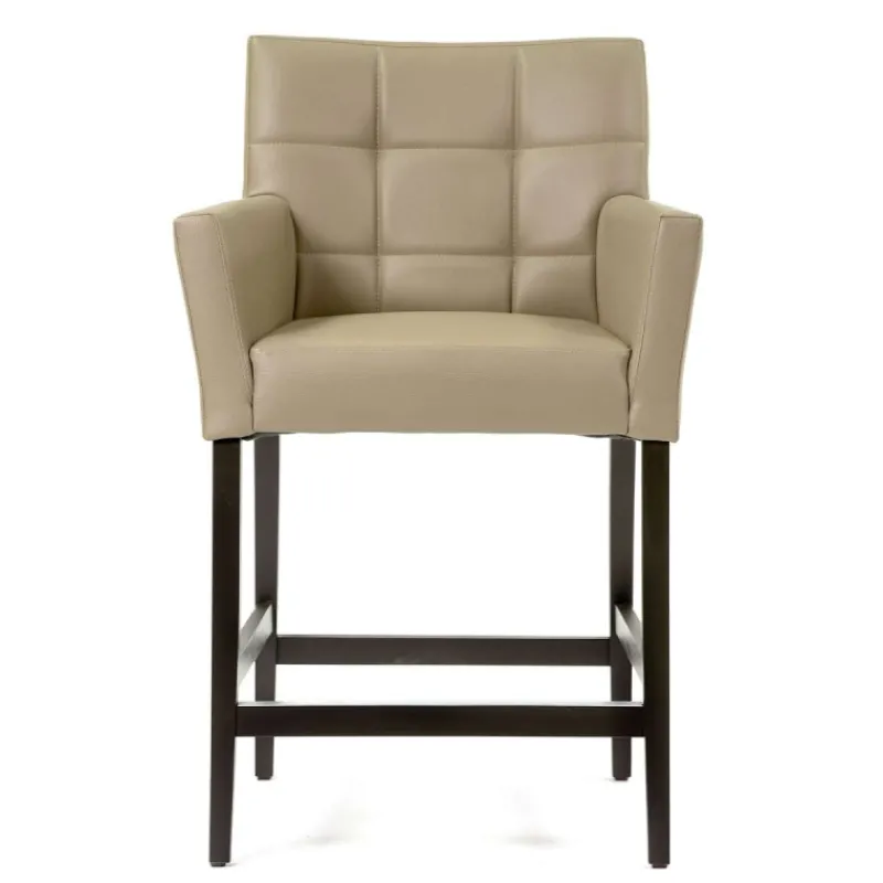 Sessio BarMatiz Tabouret snack avec accoudoirs et dossier matelassé* Tabouret Snack (assise +/- 65 Cm)|Tabouret De Bar (assise +/- 80 Cm)