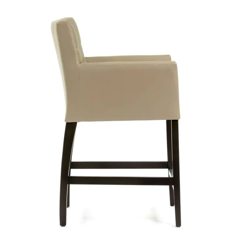 Sessio BarMatiz Tabouret snack avec accoudoirs et dossier matelassé* Tabouret Snack (assise +/- 65 Cm)|Tabouret De Bar (assise +/- 80 Cm)