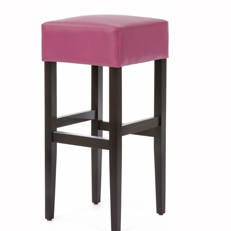 Sessio BarMax Tabouret de bar sans dossier en synthétique et bois* Tabouret De Bar (assise +/- 80 Cm)