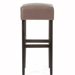 Sessio BarMax Tabouret de bar sans dossier en synthétique et bois* Tabouret De Bar (assise +/- 80 Cm)