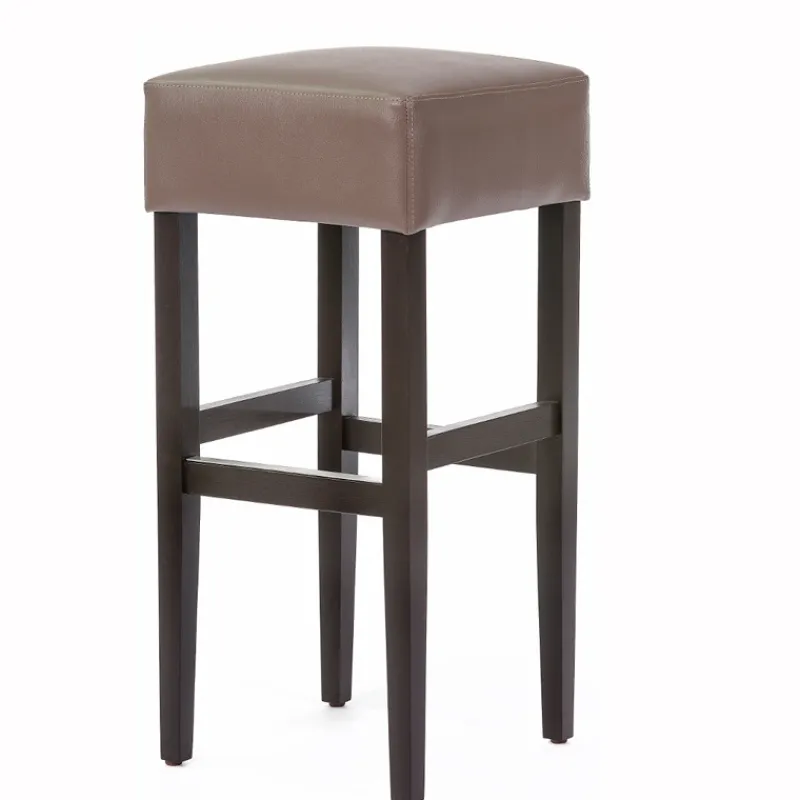 Sessio BarMax Tabouret de bar sans dossier en synthétique et bois* Tabouret De Bar (assise +/- 80 Cm)