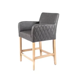 Sessio BarMoritz diamant Tabouret snack avec accoudoirs matelassé sur le dossier* Tabouret Snack (assise +/- 65 Cm)|Tabouret De Bar (assise +/- 80 Cm)