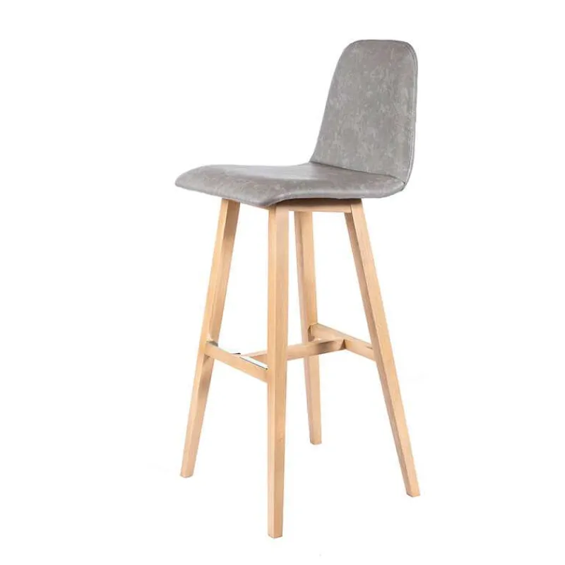 Sessio BarPandora diamant Tabouret de bar scandinave avec pieds en bois* Tabouret De Bar (assise +/- 80 Cm)