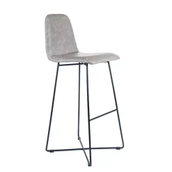 Sessio BarPandora diamant Tabouret de bar design scandinave avec pieds filaires noirs* Tabouret De Bar (assise +/- 80 Cm)