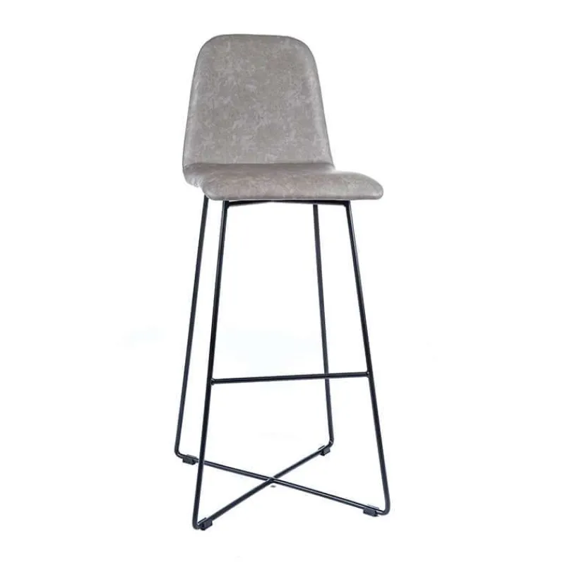 Sessio BarPandora diamant Tabouret de bar design scandinave avec pieds filaires noirs* Tabouret De Bar (assise +/- 80 Cm)