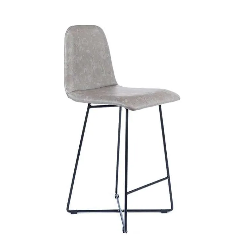 Sessio BarPandora diamant Tabouret snack design rembourré avec pieds filaires en métal noir* Tabouret Snack (assise +/- 65 Cm)|Tabouret De Bar (assise +/- 80 Cm)