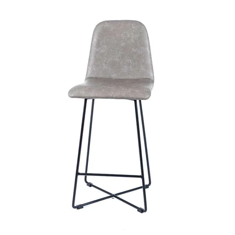 Sessio BarPandora diamant Tabouret snack design rembourré avec pieds filaires en métal noir* Tabouret Snack (assise +/- 65 Cm)|Tabouret De Bar (assise +/- 80 Cm)