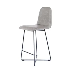 Sessio BarPandora diamant Tabouret snack design rembourré avec pieds filaires en métal noir* Tabouret Snack (assise +/- 65 Cm)|Tabouret De Bar (assise +/- 80 Cm)