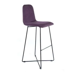 Sessio BarPandora Tabouret de bar design en tissu avec pieds filaires en métal* Tabouret De Bar (assise +/- 80 Cm)