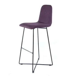 Sessio BarPandora Tabouret de bar design en tissu avec pieds filaires en métal* Tabouret De Bar (assise +/- 80 Cm)
