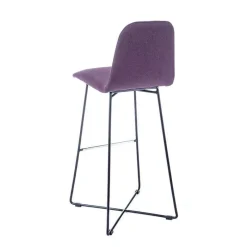 Sessio BarPandora Tabouret de bar design en tissu avec pieds filaires en métal* Tabouret De Bar (assise +/- 80 Cm)