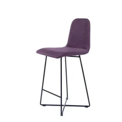 Sessio BarPandora Tabouret snack scandinave en tissu avec pieds filaires en métal noir* Tabouret Snack (assise +/- 65 Cm)|Tabouret De Bar (assise +/- 80 Cm)
