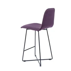 Sessio BarPandora Tabouret snack scandinave en tissu avec pieds filaires en métal noir* Tabouret Snack (assise +/- 65 Cm)|Tabouret De Bar (assise +/- 80 Cm)
