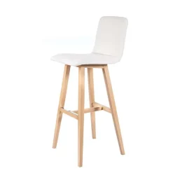 Sessio BarPlaza diamant Tabouret de bar scandinave avec pieds en bois* Tabouret De Bar (assise +/- 80 Cm)