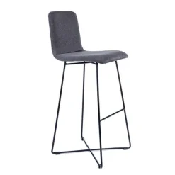 Sessio BarPlaza Tabouret de bar scandinave en tissu avec pieds filaires en métal* Tabouret De Bar (assise +/- 80 Cm)