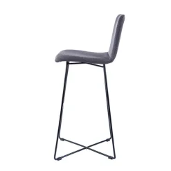 Sessio BarPlaza Tabouret de bar scandinave en tissu avec pieds filaires en métal* Tabouret De Bar (assise +/- 80 Cm)