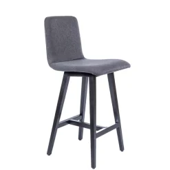 Sessio BarPlaza Tabouret snack style scandinave en tissu et pieds bois* Tabouret Snack (assise +/- 65 Cm)|Tabouret De Bar (assise +/- 80 Cm)