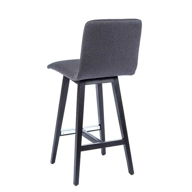 Sessio BarPlaza Tabouret snack style scandinave en tissu et pieds bois* Tabouret Snack (assise +/- 65 Cm)|Tabouret De Bar (assise +/- 80 Cm)