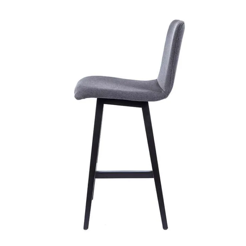 Sessio BarPlaza Tabouret snack style scandinave en tissu et pieds bois* Tabouret Snack (assise +/- 65 Cm)|Tabouret De Bar (assise +/- 80 Cm)