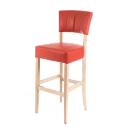 Sessio BarSteffi 2 Tabouret snack matelassé en bois et synthétique* Tabouret Snack (assise +/- 65 Cm)|Tabouret De Bar (assise +/- 80 Cm)