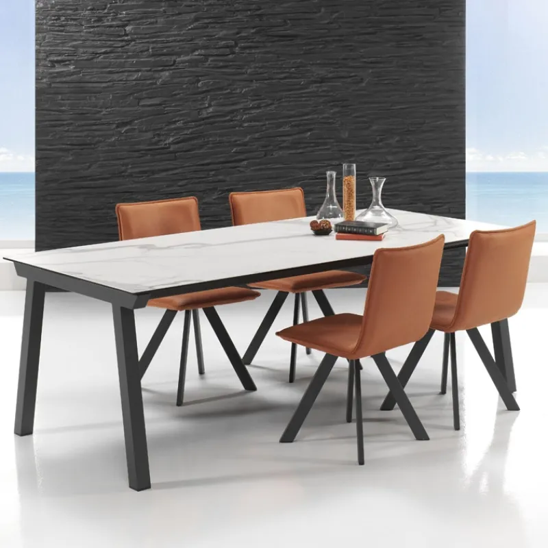 Mobliberica Benidorm Moblibérica® Table moderne en céramique* Table De Salle à Manger