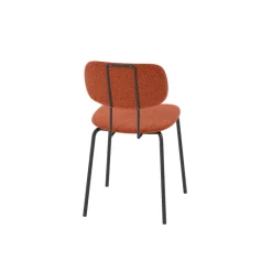 Perfecta Bistro Chaise de séjour inspiration rétro en tissu avec pieds en métal* Chaise De Salle à Manger