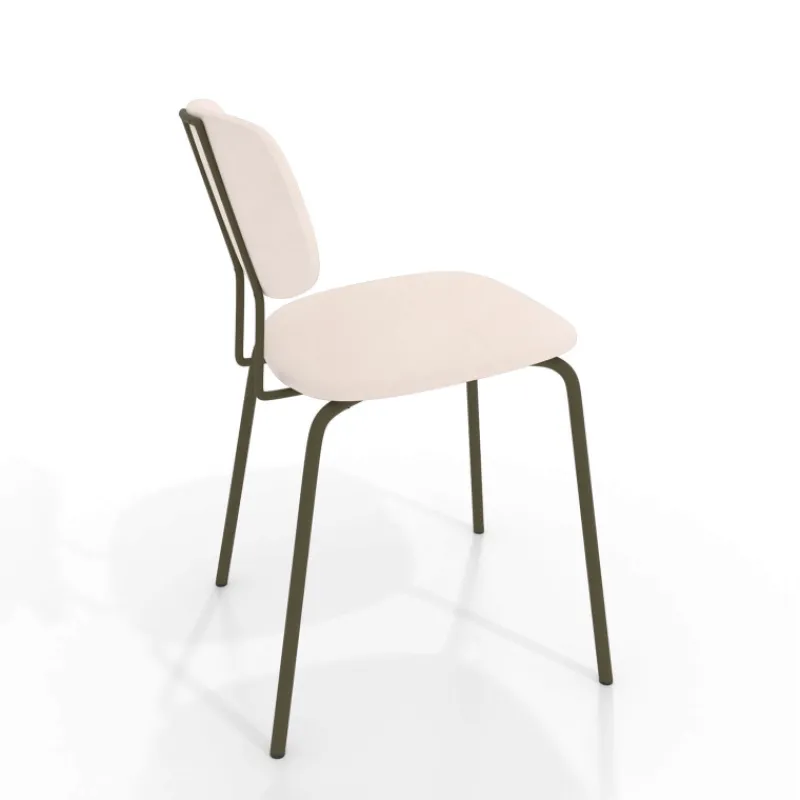 Perfecta Bistro Chaise inspiration vintage en simili avec pieds en métal* Chaise De Cuisine|Chaise De Salle à Manger