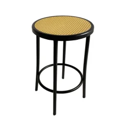 Rodet Bistro Tabouret bistrot sans dossier assise imitation cannage fabriqué en France* Tabouret Snack (assise +/- 65 Cm)|Tabouret De Bar (assise +/- 80 Cm)
