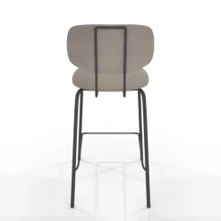 Perfecta Bistro Tabouret snack inspiration vintage en simili et pieds en métal* Tabouret Snack (assise +/- 65 Cm)|Tabouret De Bar (assise +/- 80 Cm)