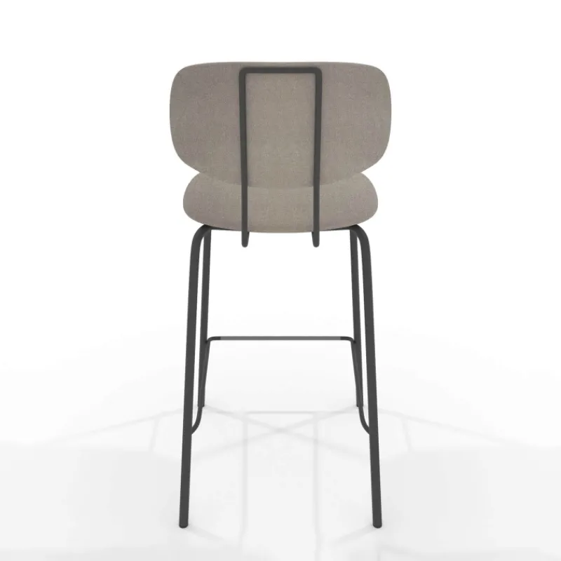 Perfecta Bistro Tabouret snack inspiration vintage en simili et pieds en métal* Tabouret Snack (assise +/- 65 Cm)|Tabouret De Bar (assise +/- 80 Cm)