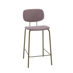 Perfecta Bistro Tabouret snack rétro en tissu et pieds en métal* Tabouret Snack (assise +/- 65 Cm)