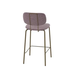 Perfecta Bistro Tabouret snack rétro en tissu et pieds en métal* Tabouret Snack (assise +/- 65 Cm)