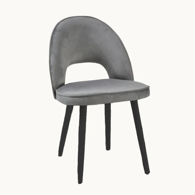 Sessio Bistrot Chaise cosy avec dossier ajouré en tissu et pieds bois* Chaise De Salle à Manger|Chaise Salon