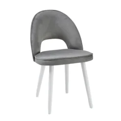 Sessio Bistrot Chaise cosy avec dossier ajouré en tissu et pieds bois* Chaise De Salle à Manger|Chaise Salon