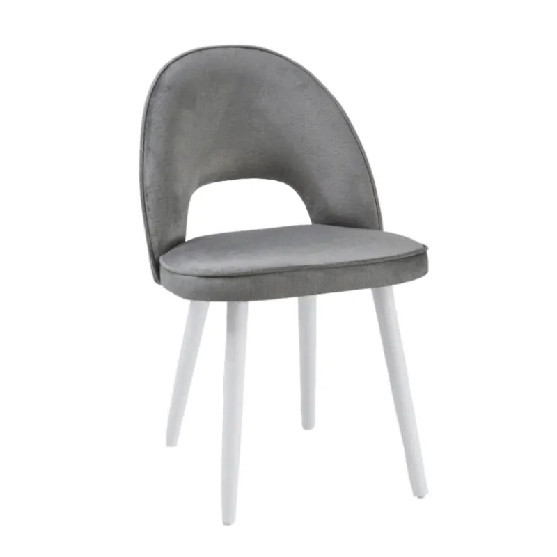 Sessio Bistrot Chaise cosy avec dossier ajouré en tissu et pieds bois* Chaise De Salle à Manger|Chaise Salon