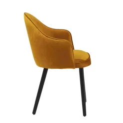 Sessio Bistrot Fauteuil confortable en tissu et pieds bois* Chaise De Salle à Manger|Chaise Salon
