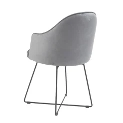 Sessio Bistrot Fauteuil design en tissu et pieds métal* Chaise De Salle à Manger|Chaise Salon