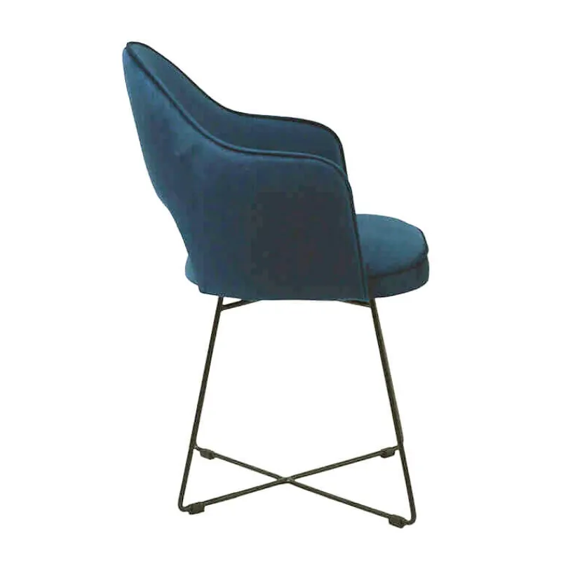 Sessio Bistrot Fauteuil design en tissu avec dossier ajouré* Chaise De Salle à Manger|Chaise Salon