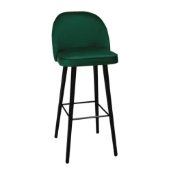 Sessio Bistrot Tabouret de bar en tissu avec pieds en bois* Tabouret De Bar (assise +/- 80 Cm)