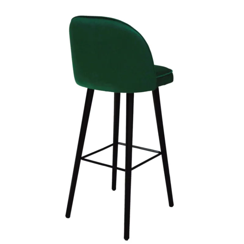 Sessio Bistrot Tabouret de bar en tissu avec pieds en bois* Tabouret De Bar (assise +/- 80 Cm)