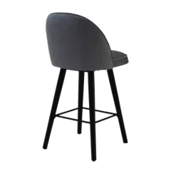Sessio Bistrot Tabouret snack confortable en tissu avec pieds en bois* Tabouret Snack (assise +/- 65 Cm)|Tabouret De Bar (assise +/- 80 Cm)