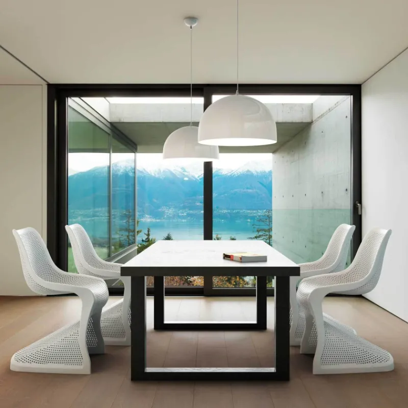 Bloom Chaise design ajourée en polypropylène* Chaise De Cuisine|Chaise De Salle à Manger
