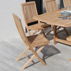 Medicis BodiniChaise de jardin pliante en teck massif* Chaise De Jardin
