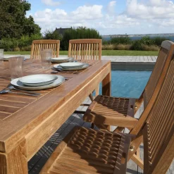 Medicis BodiniChaise de jardin pliante en teck massif* Chaise De Jardin