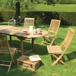 Medicis BodiniChaise de jardin pliante en teck massif* Chaise De Jardin