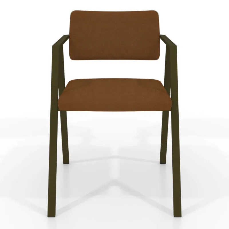 Perfecta Bormio Chaise design en simili avec accoudoirs et pieds en métal* Chaise De Cuisine|Chaise De Salle à Manger
