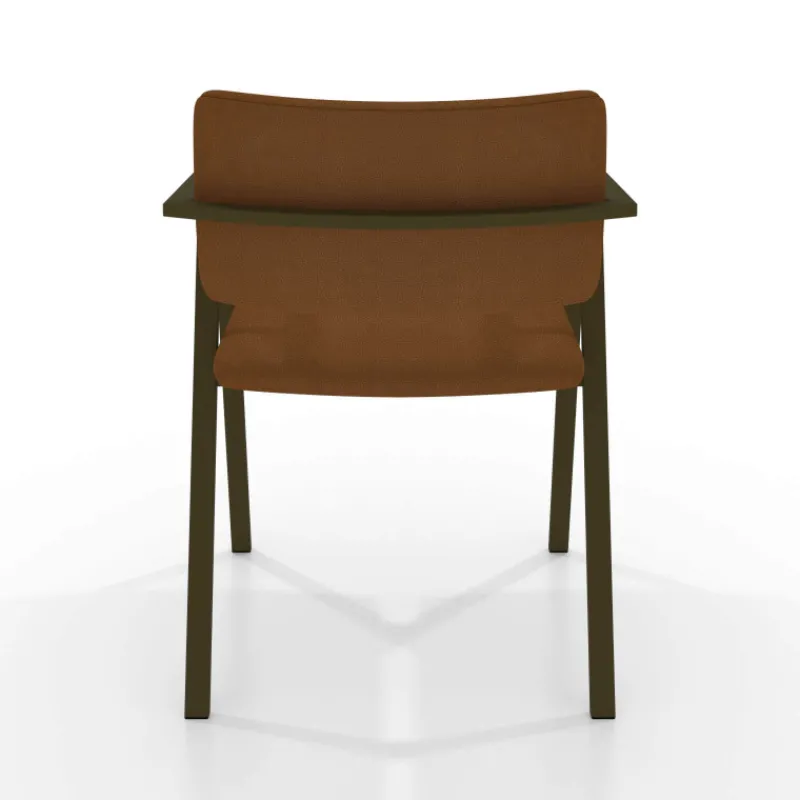 Perfecta Bormio Chaise design en simili avec accoudoirs et pieds en métal* Chaise De Cuisine|Chaise De Salle à Manger