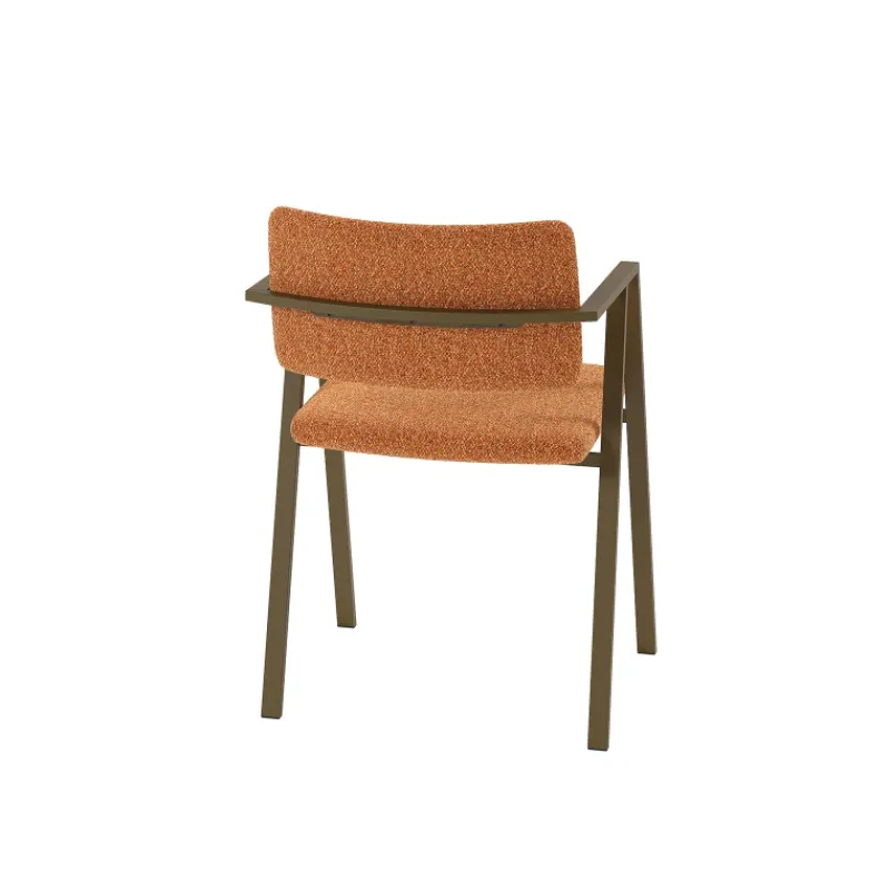 Perfecta Bormio Chaise design en tissu avec accoudoirs et pieds en métal* Chaise De Salle à Manger|Chaise Salon