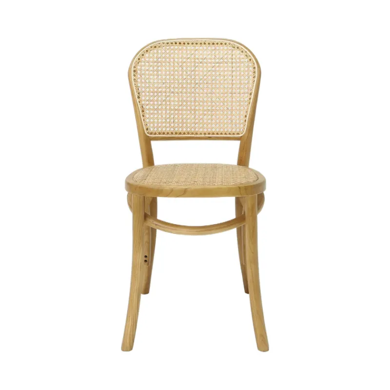 BrasserieChaise bistrot en bois et cannage* Chaise De Cuisine|Chaise De Salle à Manger
